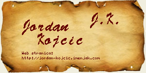 Jordan Kojčić vizit kartica